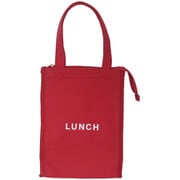 73657 [24 time for LUNCH 保冷バッグ ランチバッグ スクエア レッド]