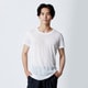 カルエアーアンダークルーネック半袖シャツ ホワイト Lサイズ C2JAB11101 L