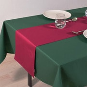 テーブルランナー・テーブルセンター (30cm×100cm) リバーシブルタイプ 綿100% 無地T/Cチノクロス・ボルドー W2603300