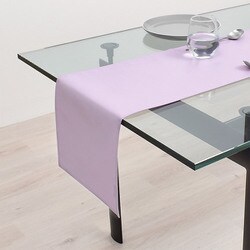テーブルランナー・テーブルセンター （30cm×210cm） ラミネートタイプ 無地オックス・ペールライラック W2702930
