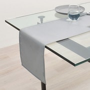 テーブルランナー・テーブルセンター (30cm×180cm) ラミネートタイプ 無地オックス・フロストグレイ W2703020