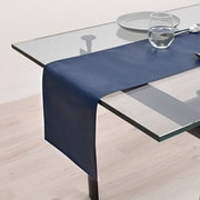 テーブルランナー・テーブルセンター (30cm×130cm) ラミネートタイプ 無地オックス・ネイビーブルー W2702710