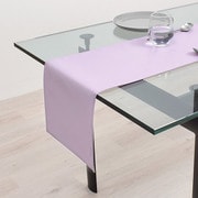 テーブルランナー・テーブルセンター (30cm×130cm) ラミネートタイプ 無地オックス・ペールライラック W2702910
