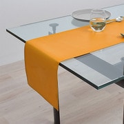 テーブルランナー・テーブルセンター (30cm×100cm) ラミネートタイプ 無地オックス・マンダリンオレンジ W2703200