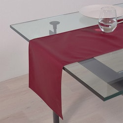 テーブルランナー・テーブルセンター （30cm×100cm） ラミネートタイプ 無地T/Cチノクロス・ボルドー W2703300