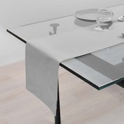 テーブルランナー・テーブルセンター (30cm×210cm) リバーシブルタイプ 綿100% 無地オックス・フロストグレイ W2603030