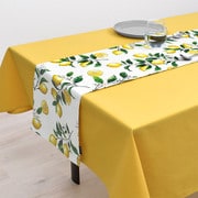 テーブルランナー・テーブルセンター (30cm×130cm) リバーシブルタイプ 綿100% シトラスレモン W2601810