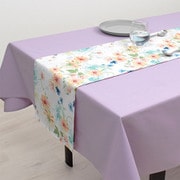 テーブルランナー・テーブルセンター (30cm×130cm) リバーシブルタイプ 綿100% パステルフローラル W2600910