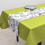 テーブルランナー・テーブルセンター (30cm×130cm) リバーシブルタイプ 綿100% ボタニカルガーデン W2600610