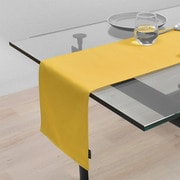 テーブルランナー・テーブルセンター (30cm×130cm) リバーシブルタイプ 綿100% 無地オックス・シトロンイエロー W2603110
