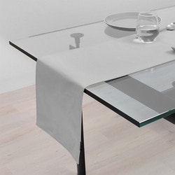 テーブルランナー・テーブルセンター （30cm×100cm） リバーシブルタイプ 綿100％ 無地オックス・フロストグレイ W2603000