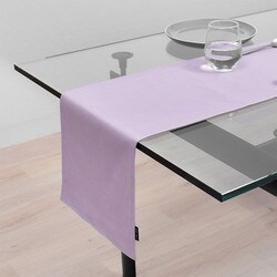 テーブルランナー・テーブルセンター （30cm×100cm） リバーシブルタイプ 綿100％ 無地オックス・ペールライラック W2602900
