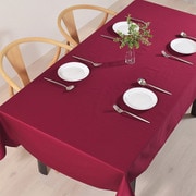 テーブルクロス (120cm×150cm) スタンダードタイプ 綿100% 無地T/Cチノクロス・ボルドー W4703300