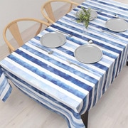 テーブルクロス (120cm×150cm) スタンダードタイプ 綿100% ブルーホライズン W4700300