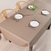 テーブルクロス (120cm×150cm) スタンダードタイプ 綿100% 無地オックス・サンドベージュ W4703500