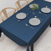 テーブルクロス (120cm×150cm) スタンダードタイプ 綿100% 無地オックス・ネイビーブルー W4702700