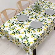 テーブルクロス (142cm×210cm) スタンダードタイプ 綿100% シトラスレモン W4701820