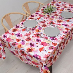 テーブルクロス （142cm×210cm） スタンダードタイプ 綿100％ ブロッサム W4701120