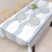 テーブルクロス (142cm×180cm) スタンダードタイプ 綿100% ウォーターフロー W4700110