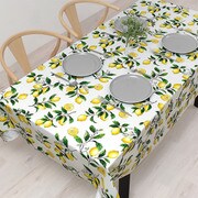 テーブルクロス (142cm×180cm) スタンダードタイプ 綿100% シトラスレモン W4701810