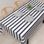 テーブルクロス (142cm×180cm) スタンダードタイプ 綿100% フレンチシックストライプ W4701410