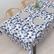 テーブルクロス (140cm×210cm) ラミネートタイプ ネイビーリーフ W4802220