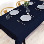 テーブルクロス （140cm×180cm） ラミネートタイプ 無地オックス・ロイヤルネイビー W4804510