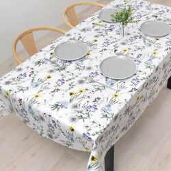 テーブルクロス （140cm×180cm） ラミネートタイプ ボタニカルガーデン W4800610