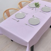 テーブルクロス (140cm×180cm) ラミネートタイプ 無地オックス・ペールライラック W4802910