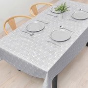テーブルクロス (120cm×150cm) ラミネートタイプ シルバーライト W4801200