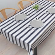 テーブルクロス (120cm×150cm) ラミネートタイプ フレンチシックストライプ W4801400