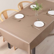 テーブルクロス (120cm×150cm) ラミネートタイプ 無地オックス・サンドベージュ W4803500