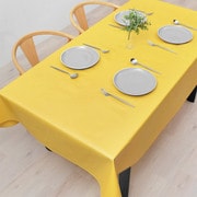 テーブルクロス (120cm×150cm) ラミネートタイプ 無地オックス・シトロンイエロー W4803100