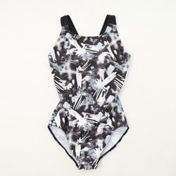 ワンピースYバック水着 レディース 水着 BLK（90） 9号Mサイズ LAO2401