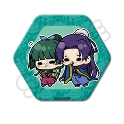 SYNC-KHMHEX-C 薬屋のひとりごと mochochoシリーズ 六角形缶バッジ C 猫猫・壬氏