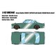 VM244E 1/43 Nissan Skyline 2000GT-R （KPGC10） with Spoiler （NISSAN Works wheel） メタリックグリーン [レジンキャストミニカー]
