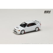 HJ642033BW 1/64 三菱 ランサー GSR エボリューション 6 （T.M.E） （CP9A） 2000 マッドフラップ付き スコーティアホワイト [ダイキャストミニカー]