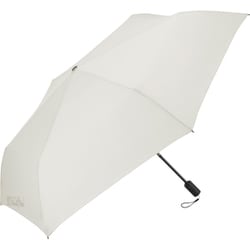 折りたたみ傘 晴雨兼用 カルオート 折 60cm 自動開閉式 UVカット加工 撥水加工 ミルキーホワイト U360-1124WH1-BG