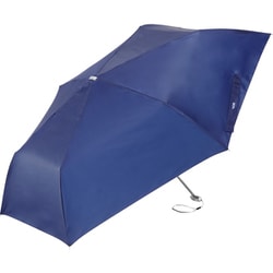 折りたたみ傘 晴雨兼用 ポケフラット 折 55cm 手開き式 UVカット加工 ダークネイビー U355-1144DN1-B4