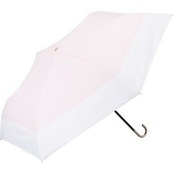 日傘 折りたたみ傘 晴雨兼用 スレンダーハンドル UVブロック 50cm 手開き式 一級遮光 UVカット率99.9％ 遮熱効果 撥水加工 バイカラー ライトピンク S350-1135LP1-B1
