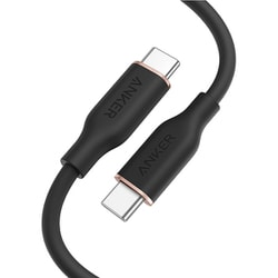 Anker PowerLine III Flow USB-C ＆ USB-C ケーブル 0.9m ミッドナイトブラック A8552N12