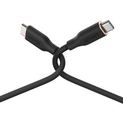 Anker PowerLine III Flow USB-C ＆ USB-C ケーブル 0.9m ミッドナイトブラック A8552N12