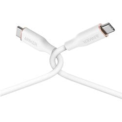 Anker PowerLine III Flow USB-C ＆ USB-C ケーブル 0.9m クラウドホワイト A8552N22