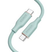 Anker PowerLine III Flow USB-C & USB-C ケーブル 0.9m ミントグリーン A8552N62