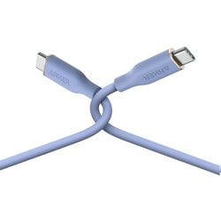 Anker PowerLine III Flow USB-C ＆ USB-C ケーブル 0.9m ラベンダーグレー A8552NQ2