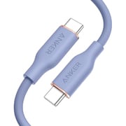 Anker PowerLine III Flow USB-C & USB-C ケーブル 0.9m ラベンダーグレー A8552NQ2