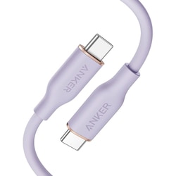 Anker PowerLine III Flow USB-C ＆ USB-C ケーブル 0.9m ライトパープル A8552NV2