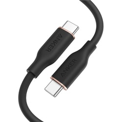 Anker PowerLine III Flow USB-C ＆ USB-C ケーブル 1.8m ミッドナイトブラック A8553N12