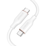 Anker PowerLine III Flow USB-C ＆ USB-C ケーブル 1.8m クラウドホワイト A8553N22