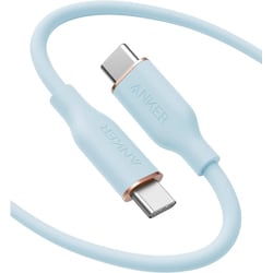 Anker PowerLine III Flow USB-C ＆ USB-C ケーブル 1.8m アイスブルー A8553N32